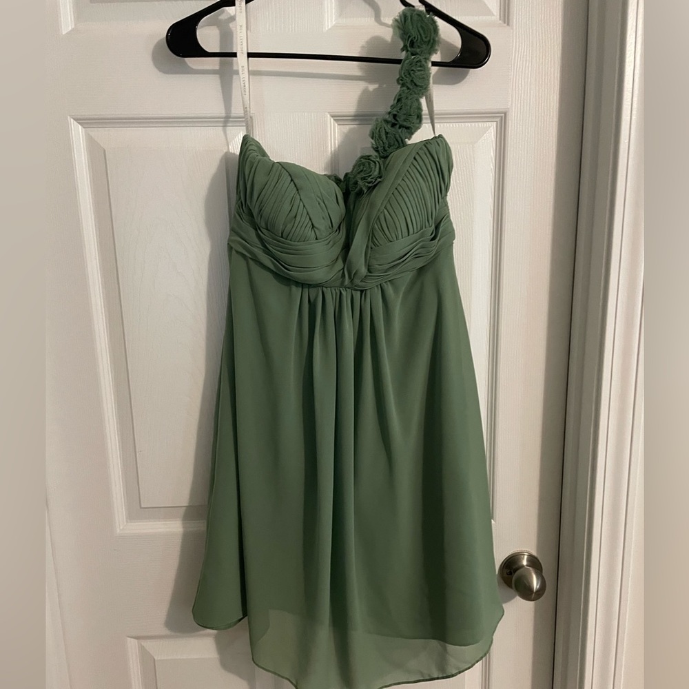 Sage green Bill Levkoff dress